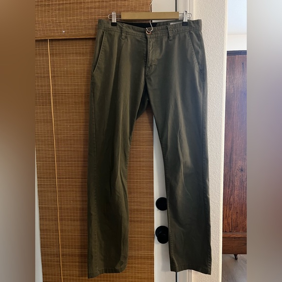 Volcom Men’s Vmonty Pant, Sz 32x32, Olive Color - Picture 1 of 3